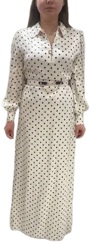 Polka Dot Maxi Dress Elegant & Modest Fashion – Asiyah’s Collection