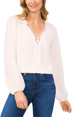Cece Women's Pintuck Blouse