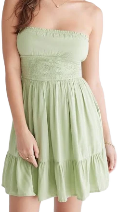 Aeropostale Women's Strapless Fit & Flare Rayon Tube Dress