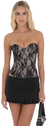 Strapless Lace Corset Top