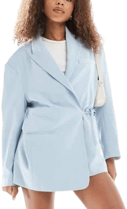 ASOS Tie Side Oversized Blazer
