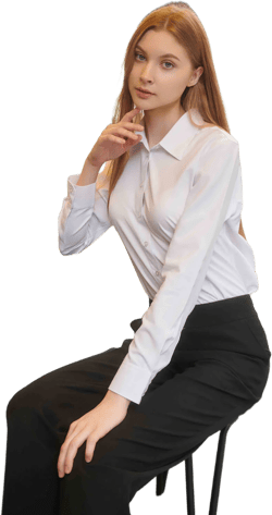 Women's Coffee Dress Shirt