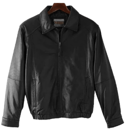 Excelled Men's Lambskin Leather Bomber Jacket