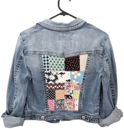 Sustainable Upcycled Patchwork Denim Jacket