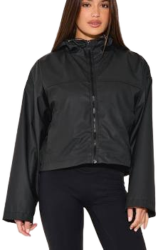 Cropped Hooded Jacket