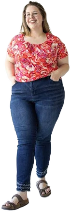 Love Marlow High-Rise Relaxed Skinny Jeans with Frayed Hem