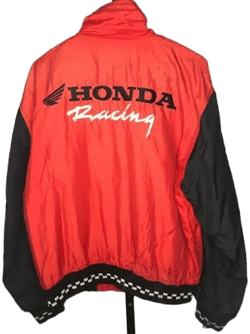 Honda Men's Satin Full Zip Racing Jacket