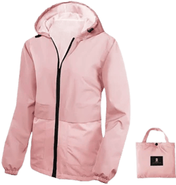 Women's Lightweight Packable Waterproof Rain Jacket