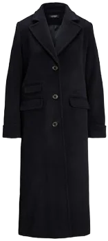 Ralph Lauren Women's Wool & Cashmere Blend Long Notched-Collar Coat