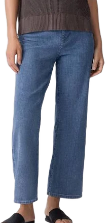Eileen Fisher Women's Cotton Stretch Denim Straight Jean