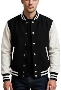 Melton Wool Letterman Varsity Jacket