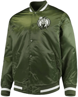 Starter Men's Boston Celtics Satin Full-Snap Jacket