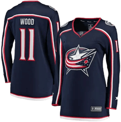 Fanatics Women's Miles Wood Columbus Blue Jackets Home Breakaway Jersey