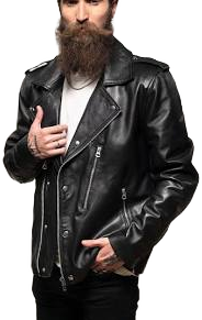 Black Café Racer Men's Leather Jacket Handmade Genuine Leather