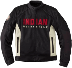 Indian Motorcycle Men's Mesh Lightweight 2 Riding Jacket with Removable Liner
