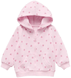 Okie Dokie Baby Girls Fleece Hooded Jacket