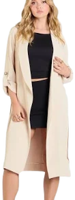 Windsor Stylish Season Belted Trench Coat