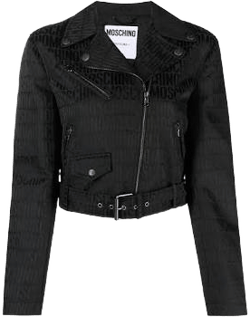 Moschino Women's Cropped Zip-Fastening Jacket