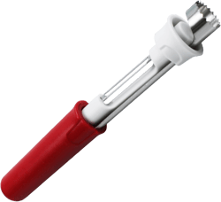 8 In Apple Corer,Apple Peeler And Corer Tool,Stainless Steel Kitchen Core Removal Tool,Fruit Core Remover, Apple, Pear, Bell Pepper(Red)