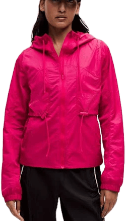 Lululemon Casual Drawstring Water-Resistant Hooded Jacket