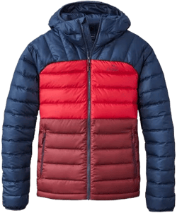 Men's L.L.Bean Bean's Down Hooded Jacket Colorblock