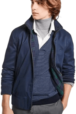Brooks Brothers Men's Cotton Bomber Jacket