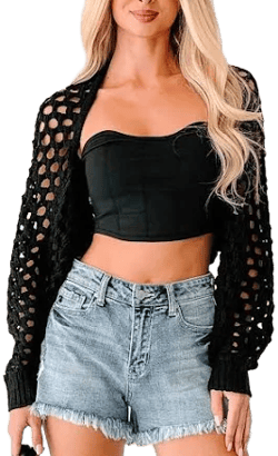 Hyfve Women's Back to US Open Knit Bolero Shrug