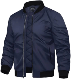 Men's Water-Resistant Windproof Bomber Jacket