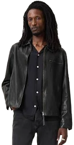 AllSaints Men's Miller Leather Jacket