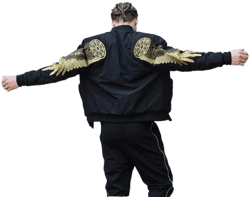 Golden Angel Wings Bomber Jacket