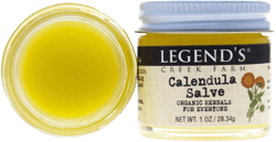 Legend's Creek Farm Herbal Salve Healing Ointment With Calendula Flowers & Grapeseed Oil Natural Balm For Dry Skin