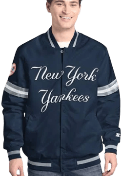 Starter Men's New York Yankees Scout Full-Snap Varsity Jacket