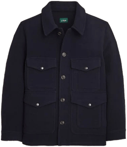 J.Crew Men's Double-Faced Wool Blend Cruiser Jacket