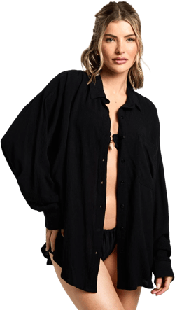 Boohoo Oversized Beachwear Shirt