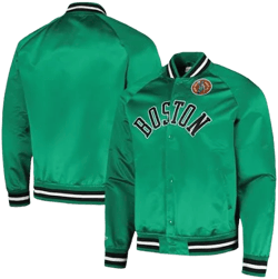 Mitchell & Ness Men's Boston Celtics Hardwood Classics Throwback Satin Jacket