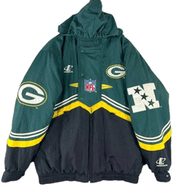 Men's Vintage Green Bay Packers Athletic 90s Jacket