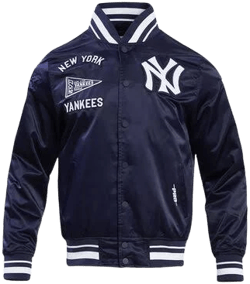 Pro Standard Men's New York Yankees Retro Classic Rib Satin Jacket