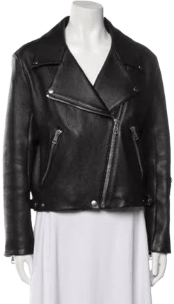 Acne Studios Men's Nate Clean Leather Biker Jacket