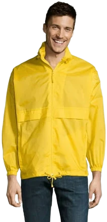Sols unisex Surf Windbreaker Lightweight Jacket Black Windbreaker
