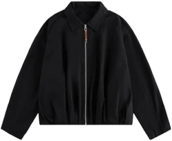 Citybae Pleated Loose Polo Jacket