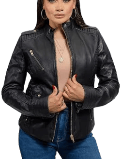 Whet Blu Madelin Women's Fashion Leather Jacket