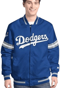 Starter Men's Los Angeles Dodgers Scout Full-Snap Varsity Jacket