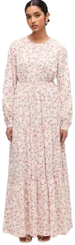 Floral Printed Tiered Maxi Dress
