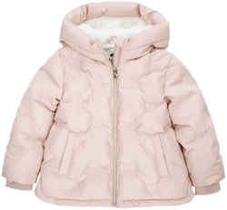 Rokka&Rolla Baby Girls' Fleece Lined Heart Puffer Jacket