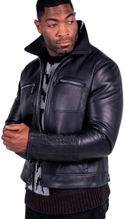 Robert Comstock Men's Whitetail Deerskin Leather Jacket