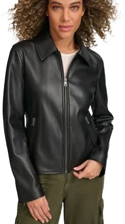 Levi's Women's Faux Leather Laydown Collar Jacket