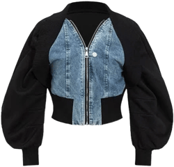 Patchwork Denim Outerwear Jacket