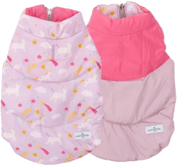 Lucy & Co. The Making Magic Reversible Dog Puffer Jacket