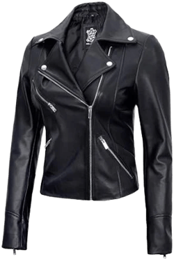 Lambskin Leather Biker Jacket