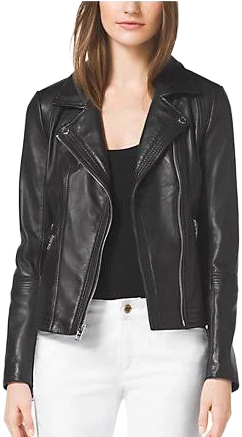 Michael Michael Kors Jackets & Coats Michael Kors Black Leather Motorcycle Jacket Nwt